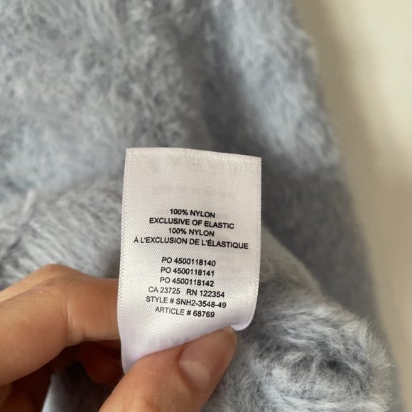 Aritzia Sunday Best Kitten Soft  Fuzzy Sweater Blue Sz M - Picture 6 of 6
